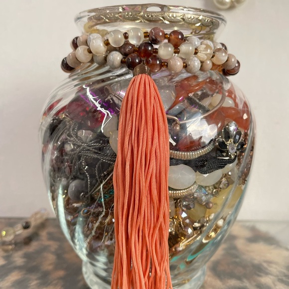 Total 3.11 Lb (Including glass Jar) Jewelry Scraps mixed pcs Mystery Lot 📿 - Picture 6 of 17